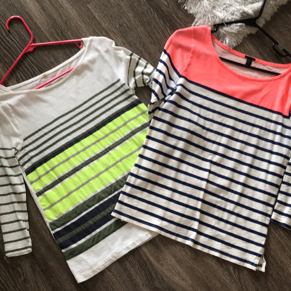 J.Crew 3/4 sleeve, striped tops!
